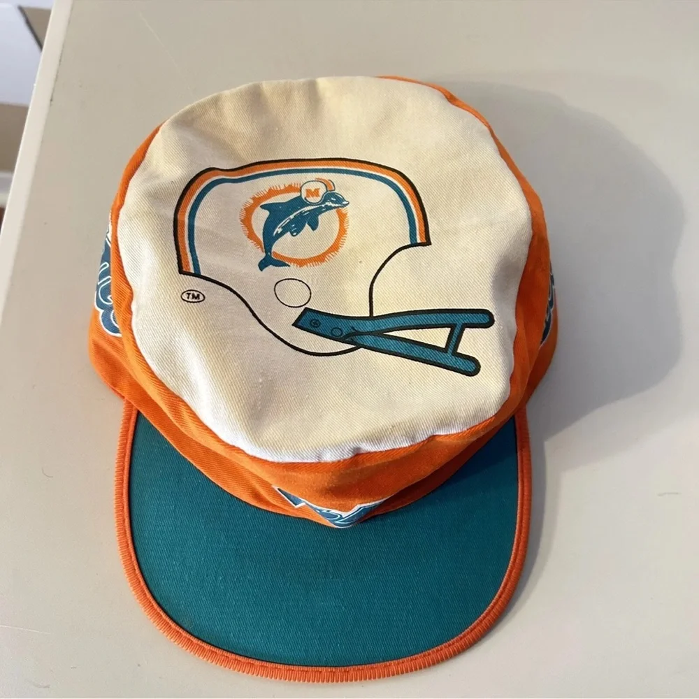 NFL Miami Dolphins White, Orange & Teal Camp Hat - Picture 3 of 12